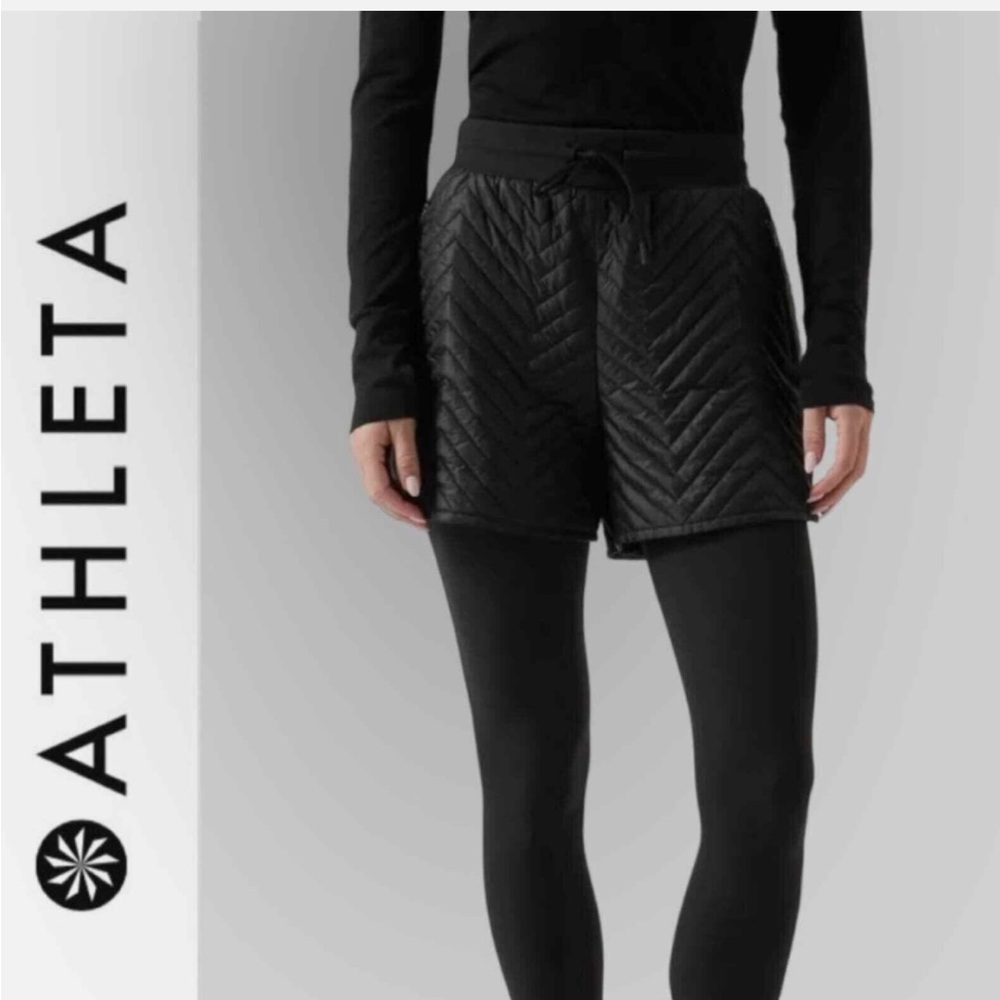 Athleta Quilted Apres Ski Shorts